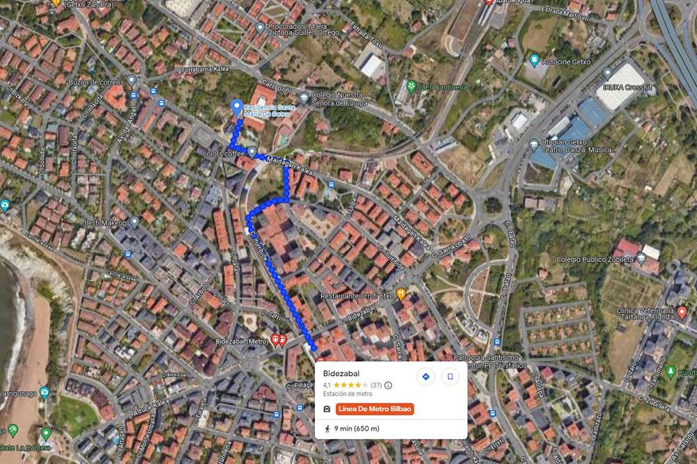 Donde está la residencia de mayores más famosa. Camino para llegar 4