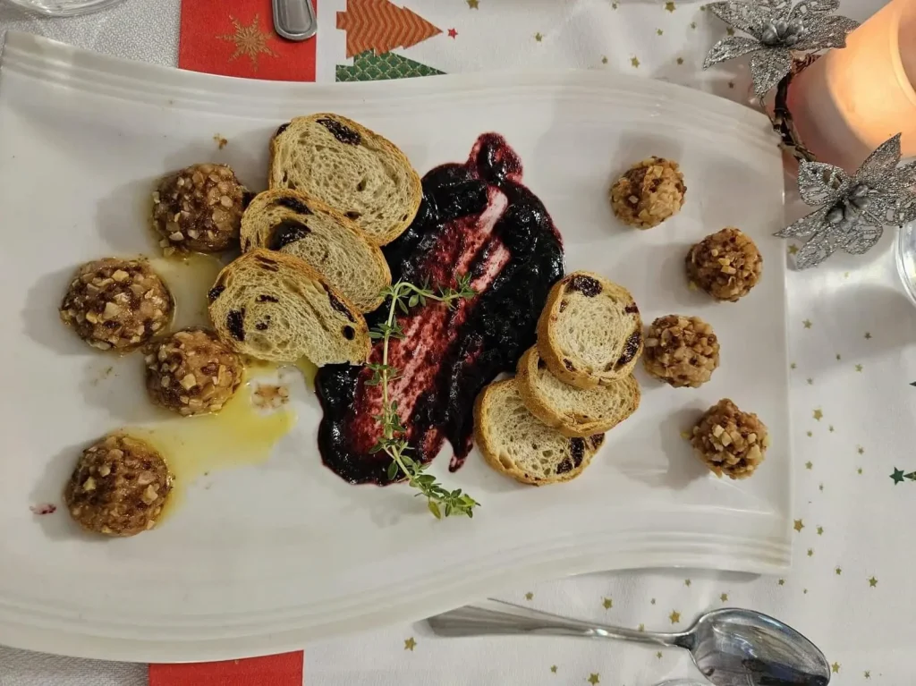 otro plato entrante de navidad en la residencia